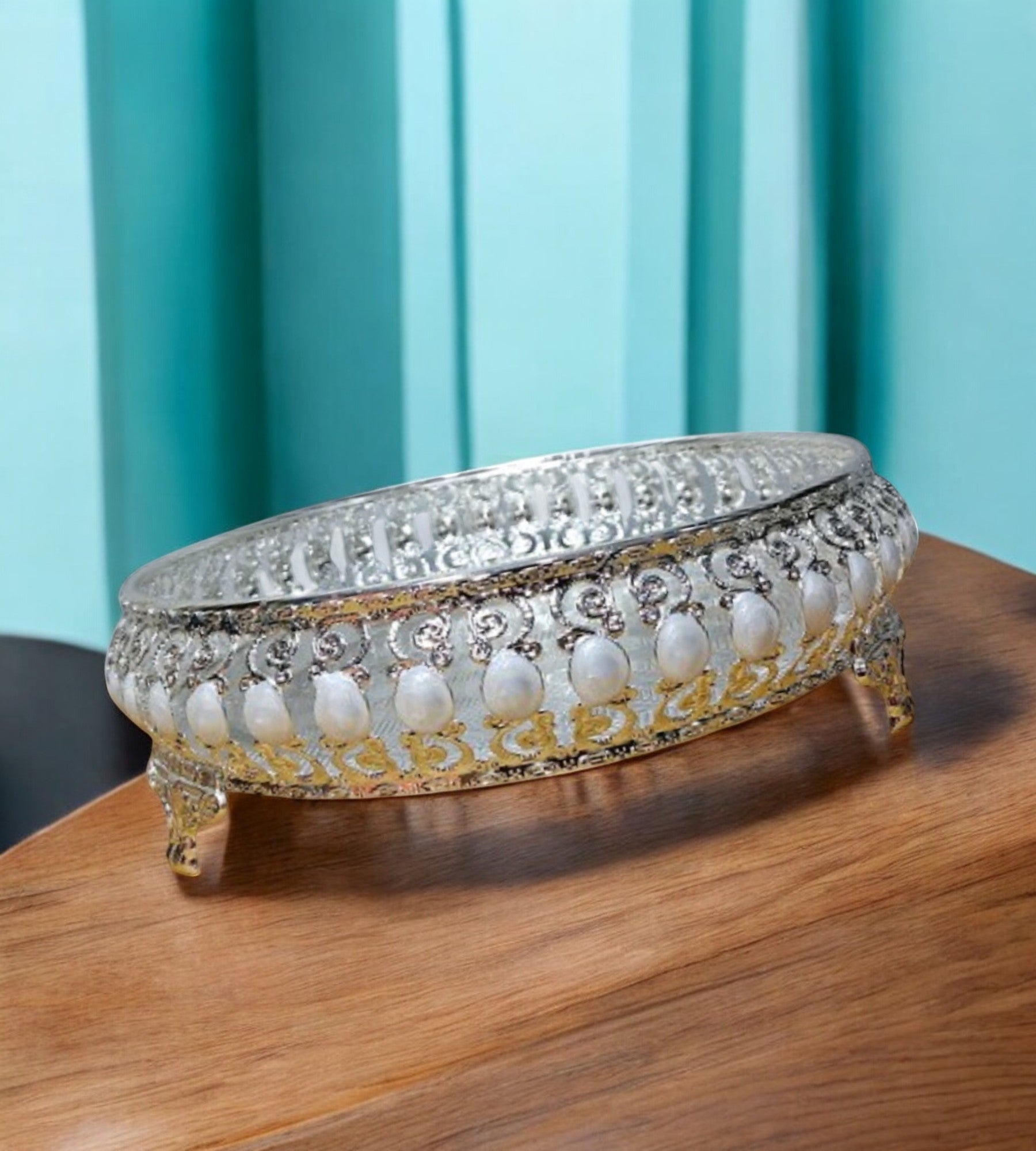 Sigaram 8 Inch Wedding Tray For Pooja Festival and Wedding Ceremany K4457