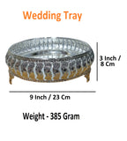 Sigaram 9 Inch Wedding Tray For Pooja Festival and Wedding Ceremany K4459