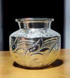 Sigaram German Silver 4.5 Inch Flower Design Kalash For Home Pooja Decore K4487