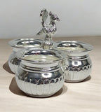 Sigaram Brass 4x3 Inch 3 Cup Panchwala um Kum Bharani Cup For Home Pooja Decore K4489