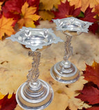 Sigaram 7.5 Inch Peacock Diya Made By Pure German Silver For Home Pooja Decore K4491
