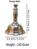Sigaram 4.7 Inch Brass Pooja Bell For Home Pooja Decore K4493