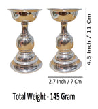 Sigaram Brass4.3 Inch Plain Diya For Home Pooja Decore K4497