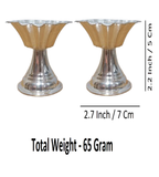 Sigaram Brass 2.2 Inch Flower Diya For Home Pooja Decore K4499