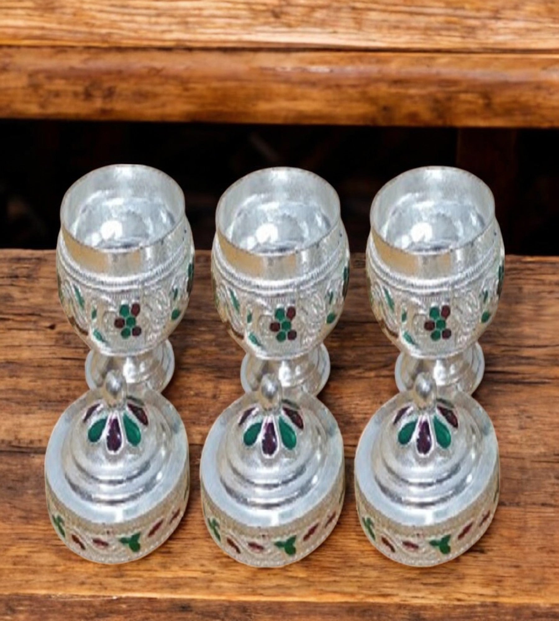 Sigaram Copper Meena Sindoor kum kum Dabbi For Home Pooja Decore K4504