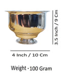 Sigaram Brass 3.5 Inch Plain Kum Kum Cup For Home Pooja Decore K4556