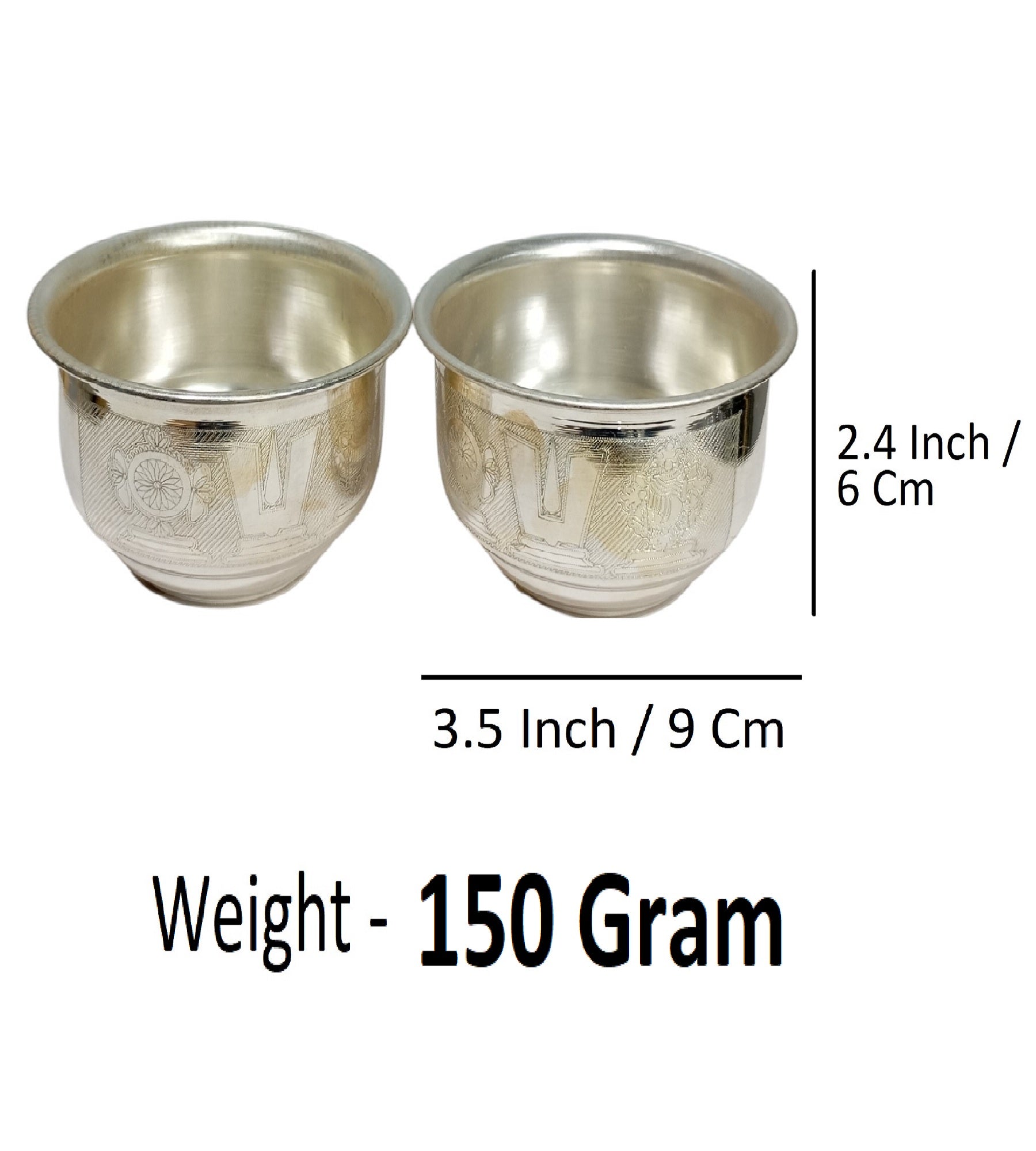 Sigaram Brass 3.5 Inch Tirumala Bowl For Home Pooja Decore K4558