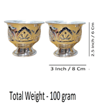 Sigaram Brass 2.5 Inch Kum Kum Bharani Cup For Home Poja decore K4559