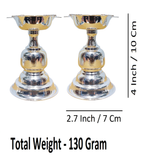 Sigaram Brass 4 Inch Star Plain Diya For Home Pooja Decore K4562