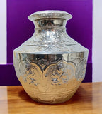 Sigaram 9 Inch German Silver Bindige/ Kalash/ Kodem For Home Pooja Decore K4571