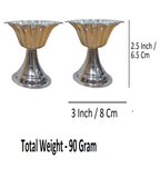 Sigaram Brass 2.5 Inch Flower Diya For Home Pooja Decore K4573