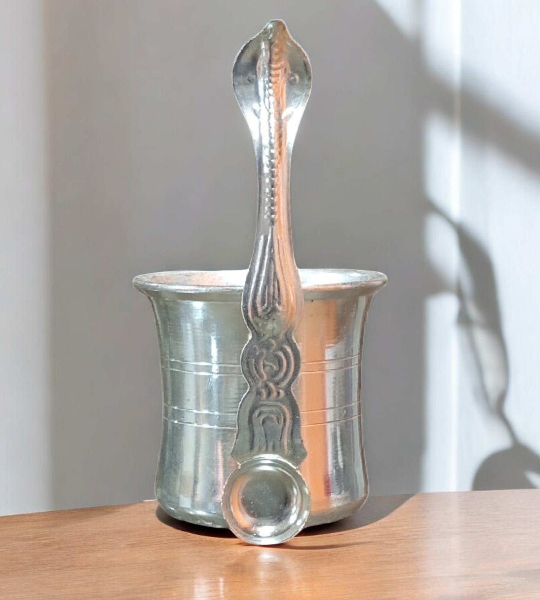 Sigaram Brass 2.4 Inch Panchpatre with Uddarane For Home Pooja Decore K4575