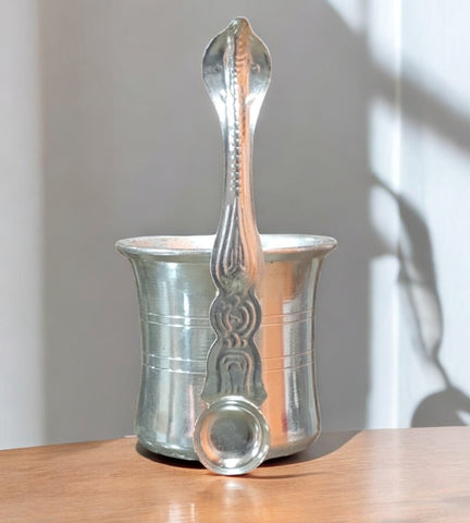 Sigaram Brass 2.4 Inch Panchpatre with Uddarane For Home Pooja Decore K4575