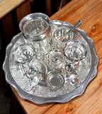 Sigaram Silver Plated Pooja Thali Arthi Set For Home Pooja Decore K4578