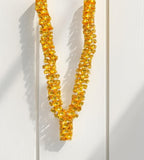 Sigaram 16 Inch Silver Plated Gold Color Flower Mala / Hara For Home pooja Decore K4583