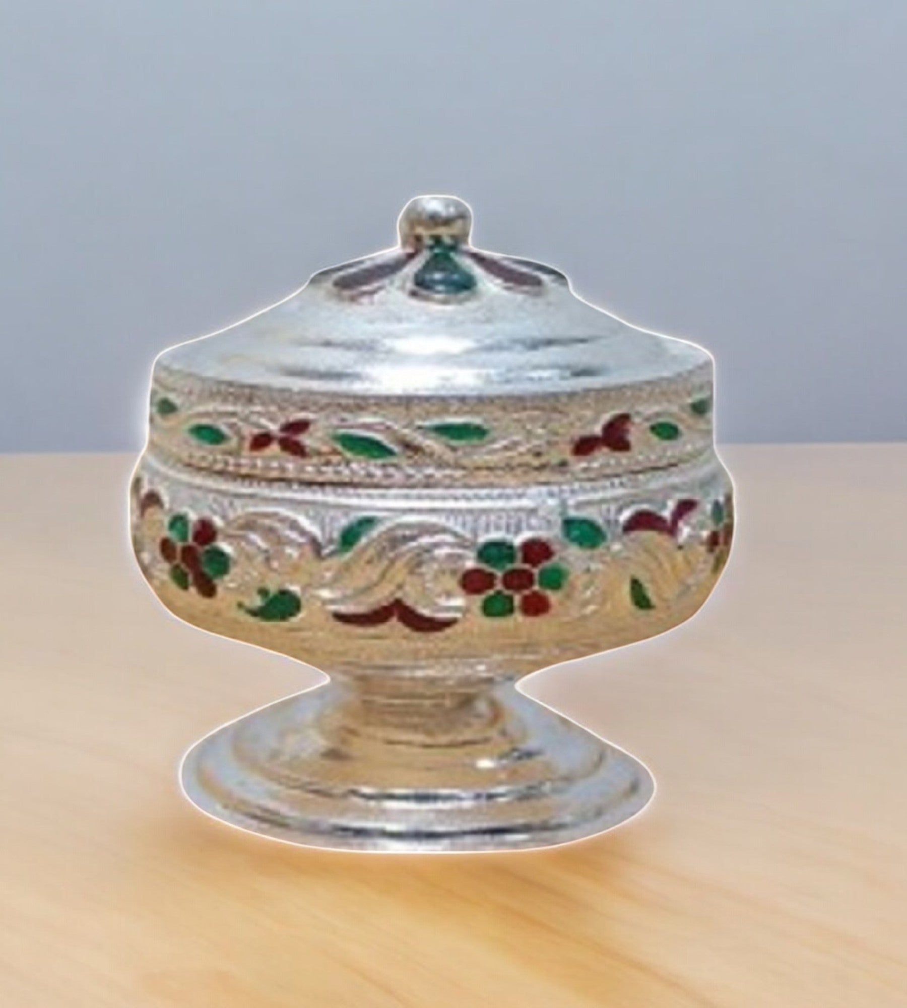 Sigaram Copper Meena Sindoor Kum Kum Cup For Home Pooja Festival K4584