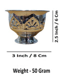 Sigaram Brass 2.5 Inch Kum Kum Bharani Cup For Home Poja decore K4592