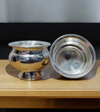 Sigaram Brass 2.8 Inch Plain Kum Kum Cup With Leg For Home Pooja Decore K4598