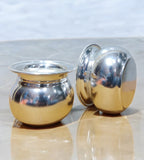 Sigaram Brass 2 Inch Plain Kum Kum Cup For Home Pooja Decore K4600