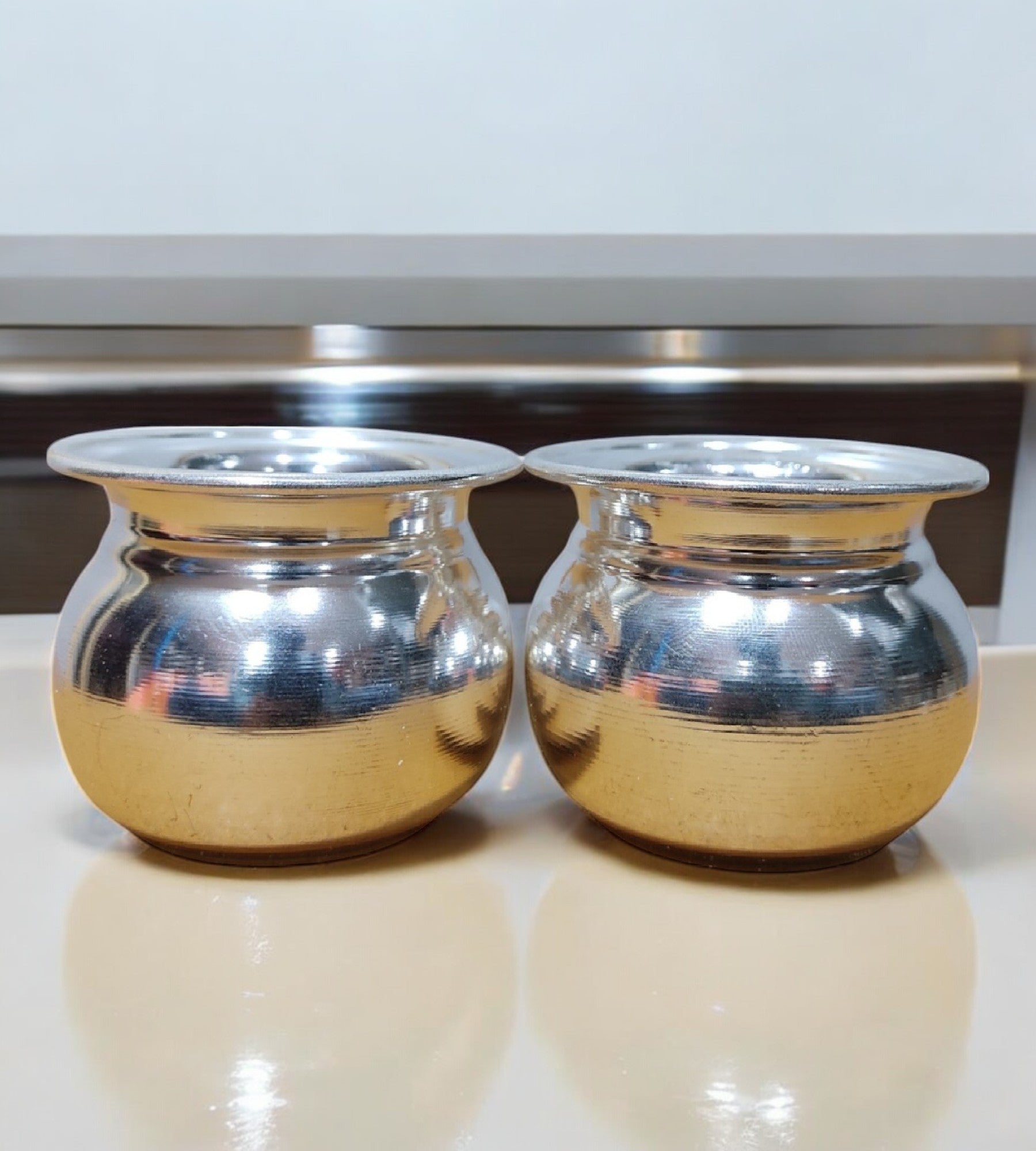 Sigaram Brass 2 Inch Plain Kum Kum Cup For Home Pooja Decore K4600