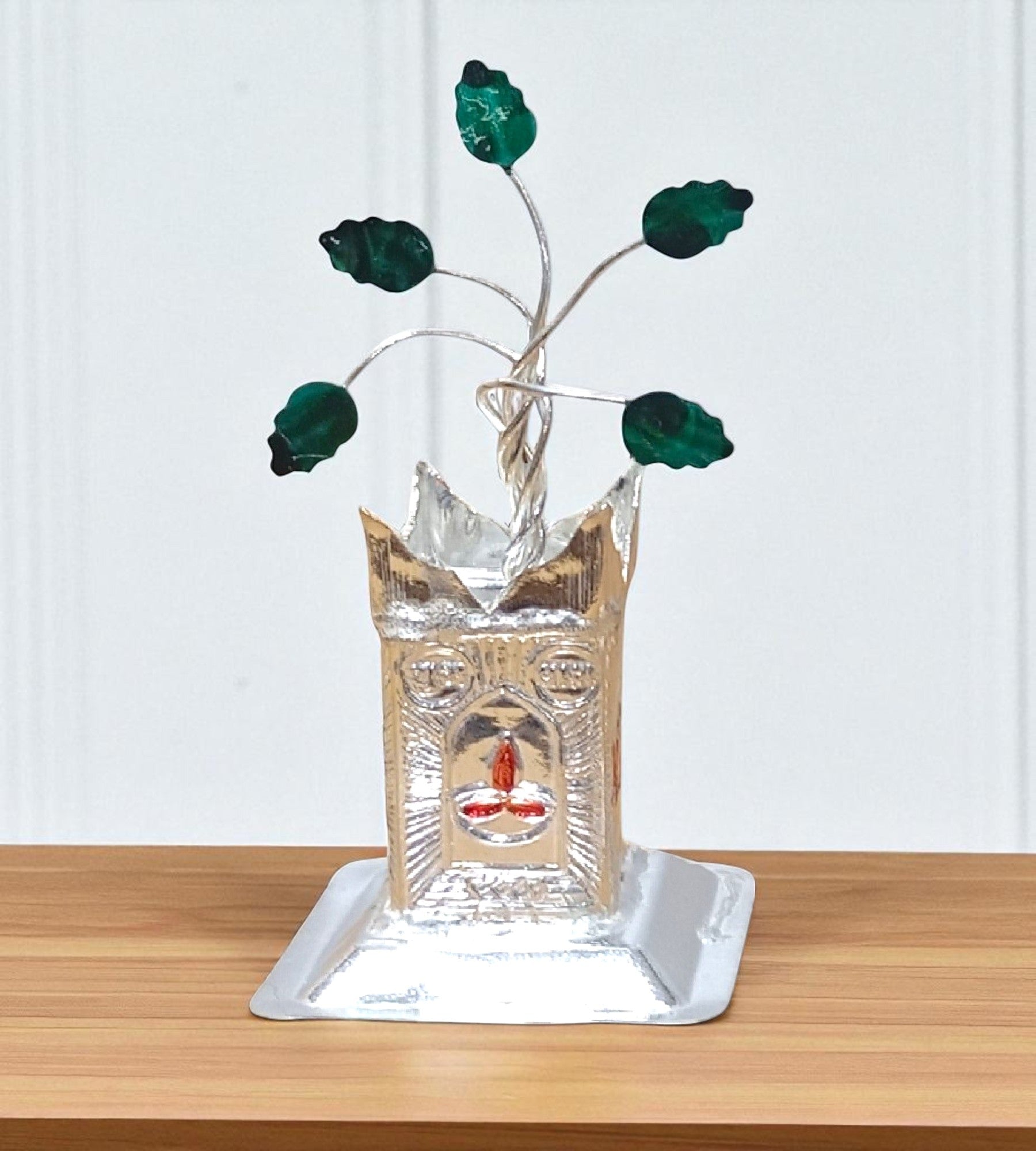 Sigaram Brass 2 Inch Tulsi Plant For Home Pooja Decore K4605