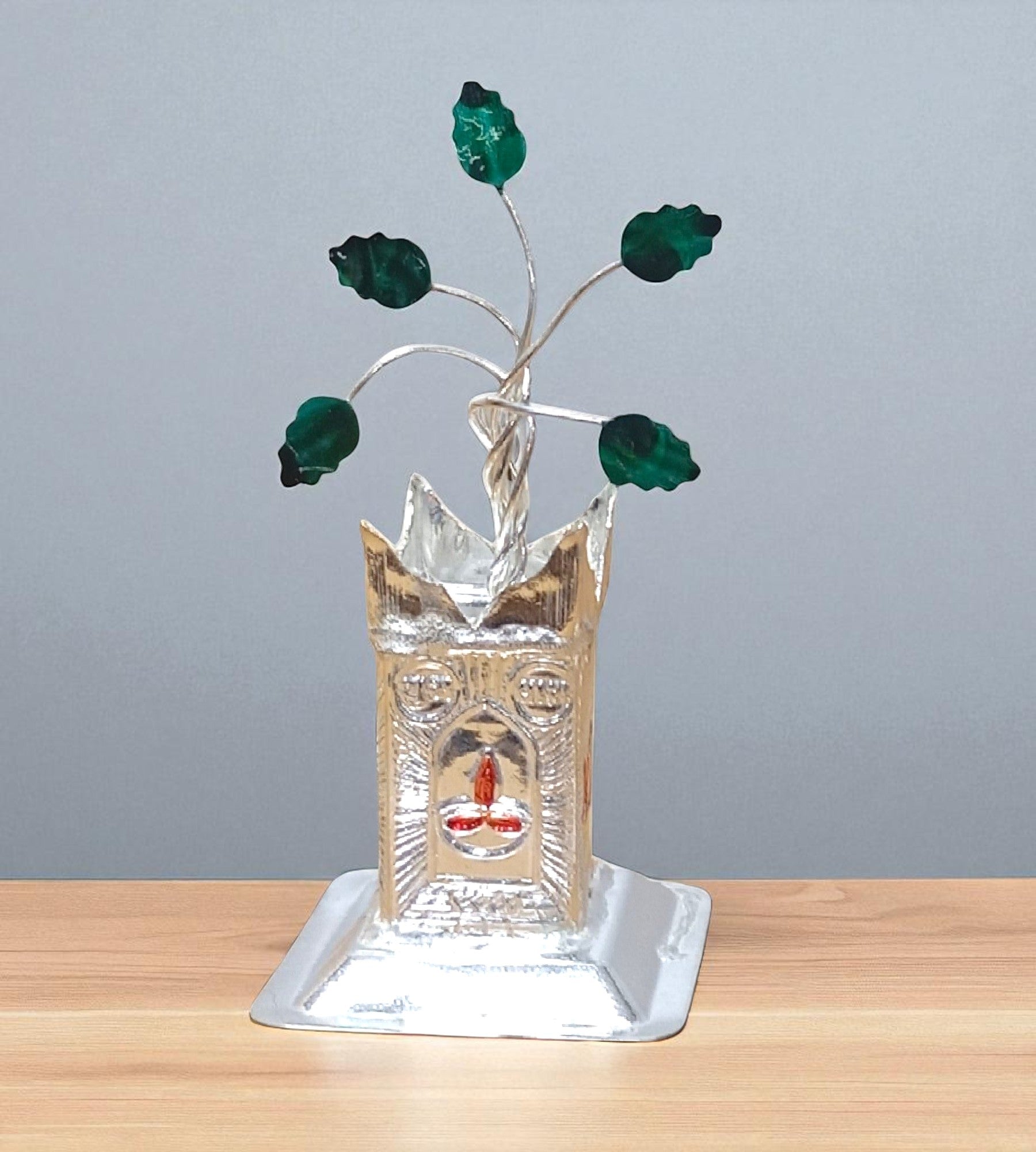 Sigaram Brass 2 Inch Tulsi Plant For Home Pooja Decore K4605