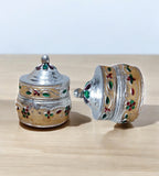 Sigaram Copper 1.5 Inch Meena Sindoor Kum Kum Dabbi For Home Pooja Decore K4607