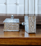 Sigaram Copper Square Shape Meena Sindoor Kum Kum Dabbi For Home Pooja Decore K4613