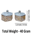 Sigaram Copper Hexagone Meena Sindoor Kum Kum Dabbi For Home Pooja Decore K4616