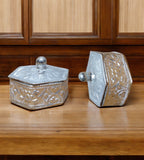 Sigaram Copper Hexagone Meena Sindoor Kum Kum Dabbi For Home Pooja Decore K4616