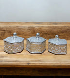 Sigaram Copper Hexagone Meena Sindoor Kum Kum Dabbi For Home Pooja Decore K4617