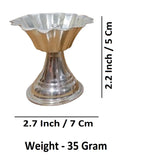 Sigaram Brass 2.2 Inch Flower Diya For Home Pooja Decore K4628