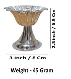Sigaram Brass 2.5 Inch Flower Diya For Home Pooja Decore K4629