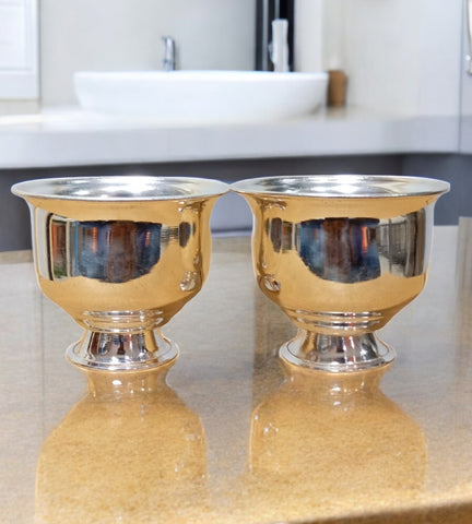 Sigaram German Silver 2.5 Inch Kum Kum Bharani Cup For home Pooja Decore K4636