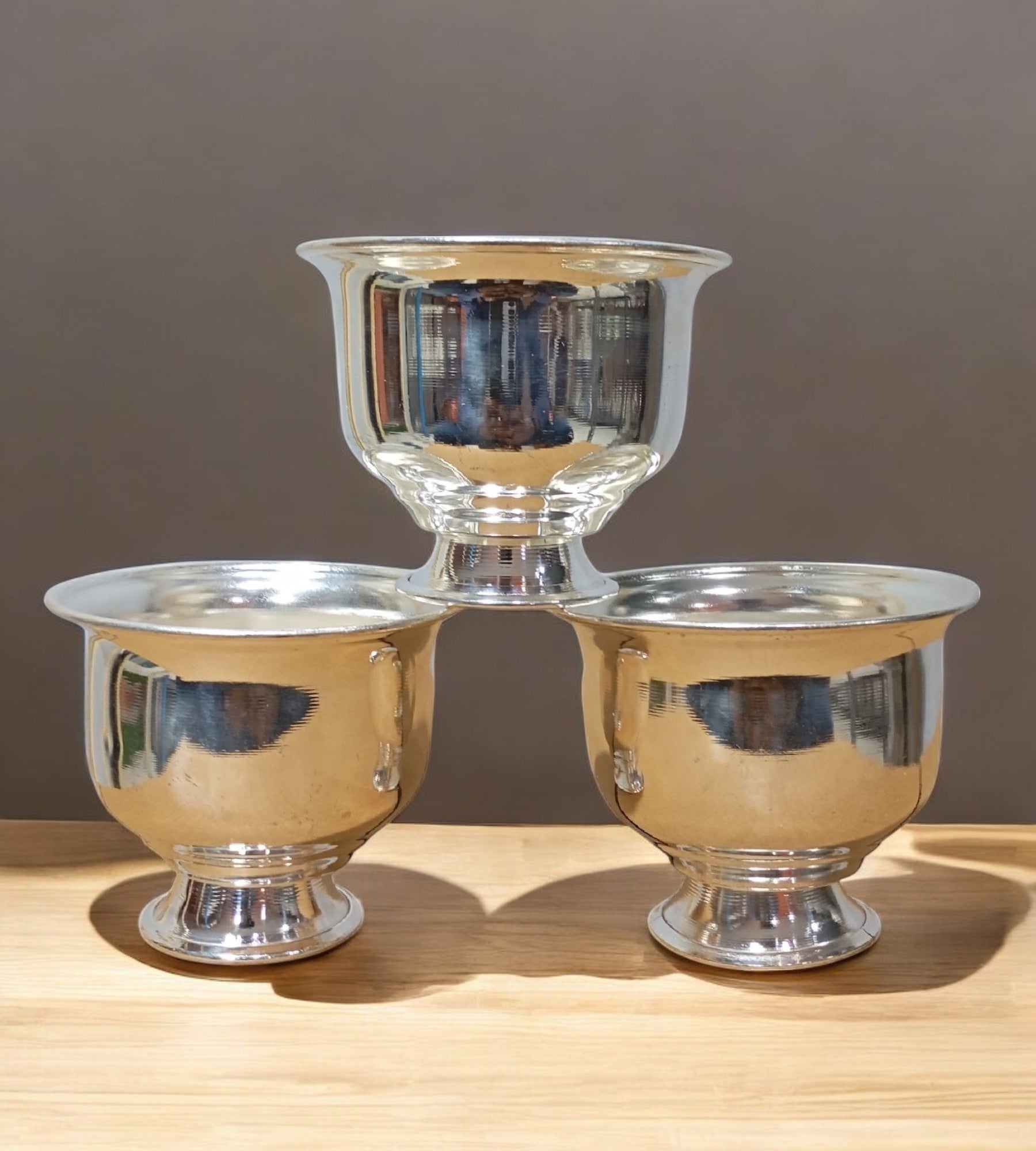 Sigaram German Silver 2.5 Inch Kum Kum Bharani Cup For Home Pooja Decore K4637