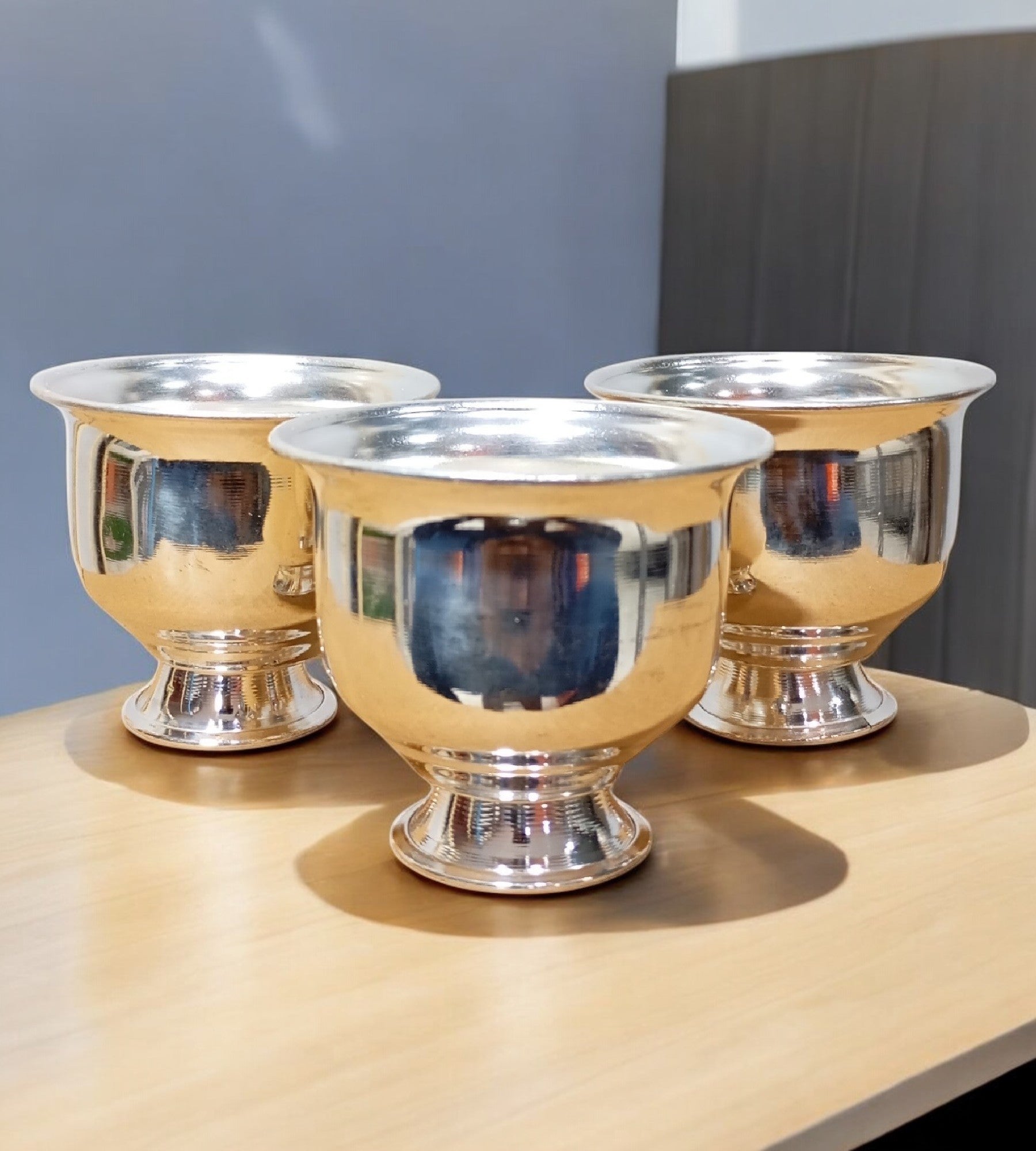 Sigaram German Silver 2.5 Inch Kum Kum Bharani Cup For Home Pooja Decore K4637