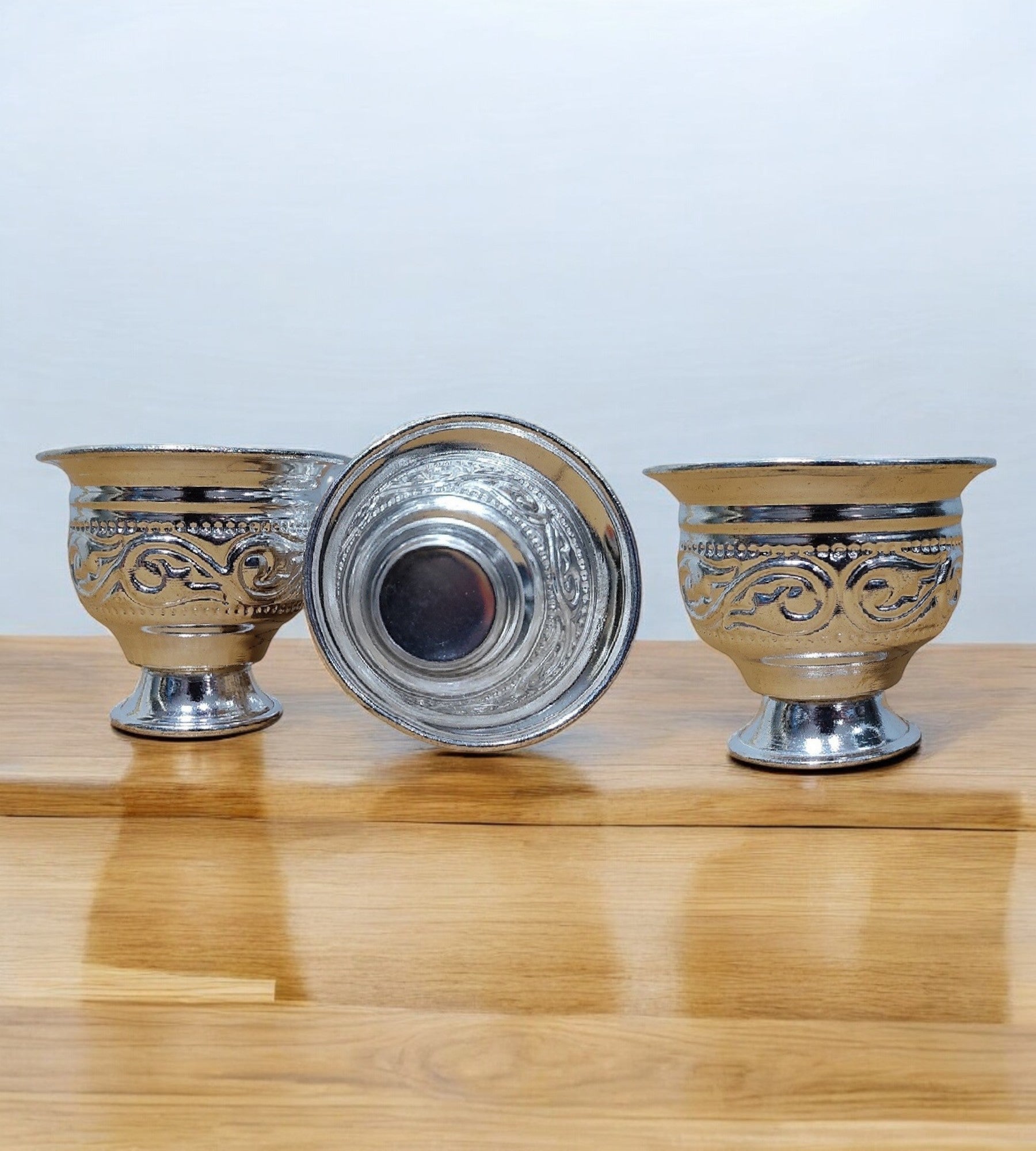 Sigaram 3 German Silver Kum Kum Barani is best for Home, Office and Temple Poojas K3117