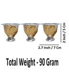 Sigaram Brass 2 Inch Fancy Kum Kum Cup For Home Pooja Decore K4639