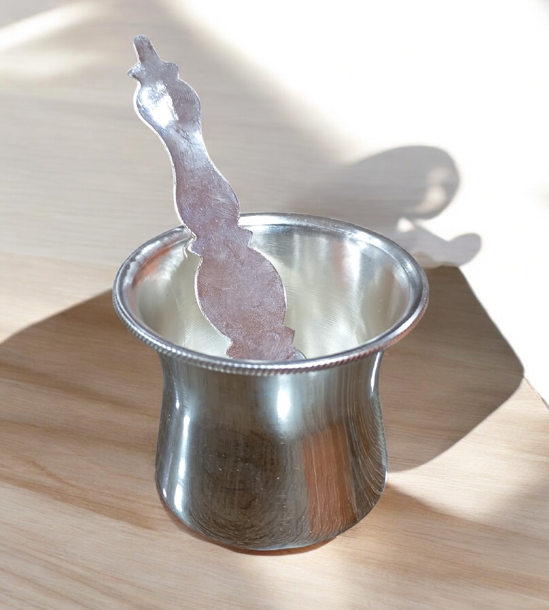 Sigaram 2.5 German Silver Plain Panchpatra for Home & Temple Pooja K4642