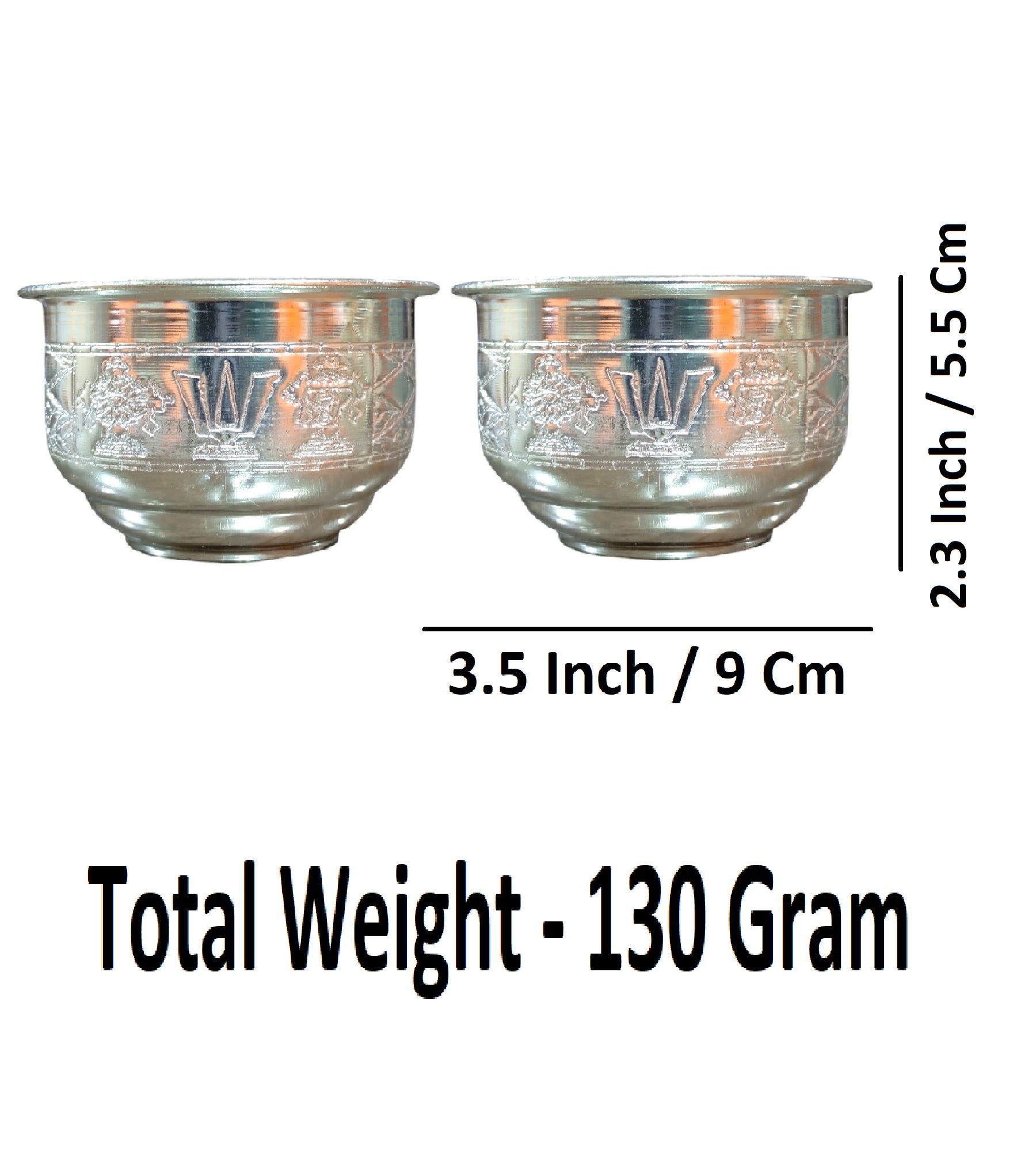 Sigaram Brass 3.5 Inch Tirumala Prasadam Bowl For Home Pooja Festival K4650