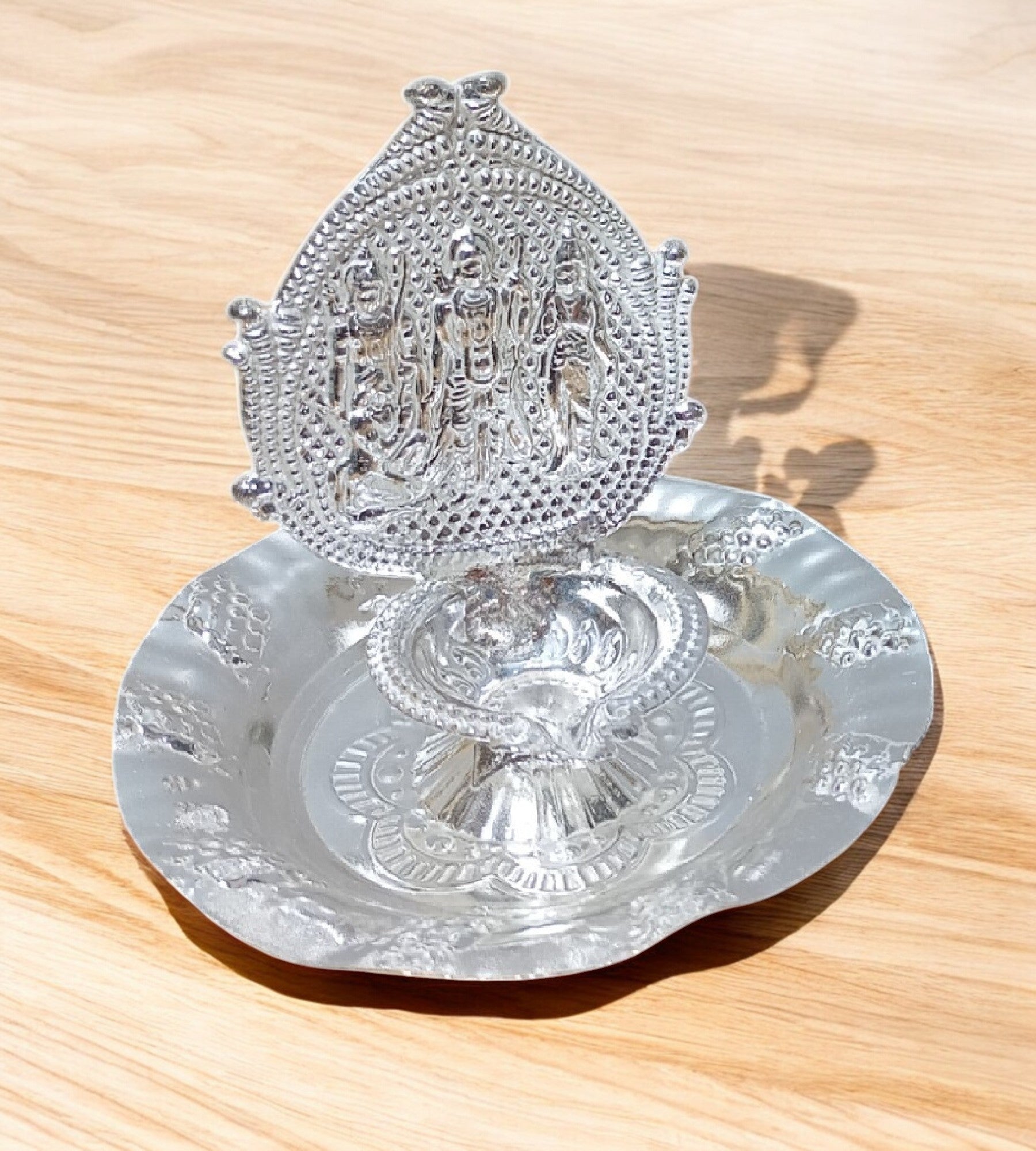 Sigaram Brass 3 Inch Fancy Rama Sheetha Desigh Diya For home Pooja Decore K4651