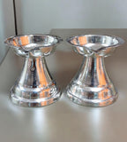 Sigaram 2.8 Inch German Silver Diya Traditional Oil Lamp for Home Pooja & Festival K4660