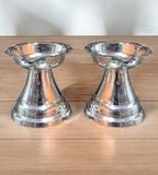 Sigaram 2.8 Inch German Silver Diya Traditional Oil Lamp for Home Pooja & Festival K4660
