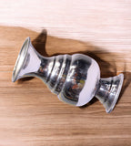 Sigaram German Silver 4.3 Inch Plain Leaf Kalash For Home Pooja Decore K4667