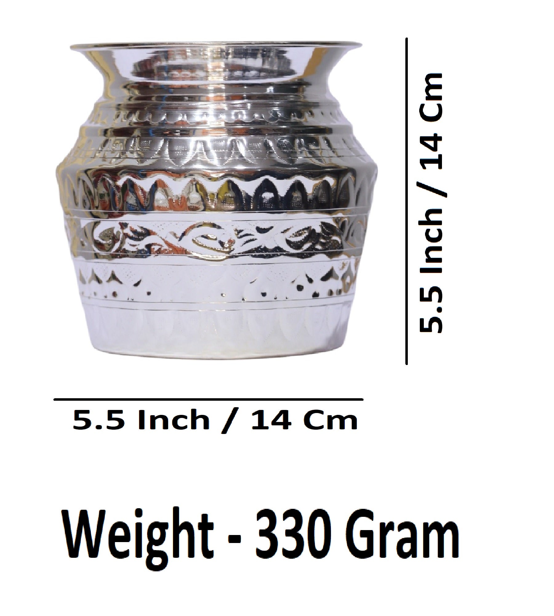 Sigaram Brass 5.5 Inch Serva / Kalash / Bindige For Home Pooja Decore K4671