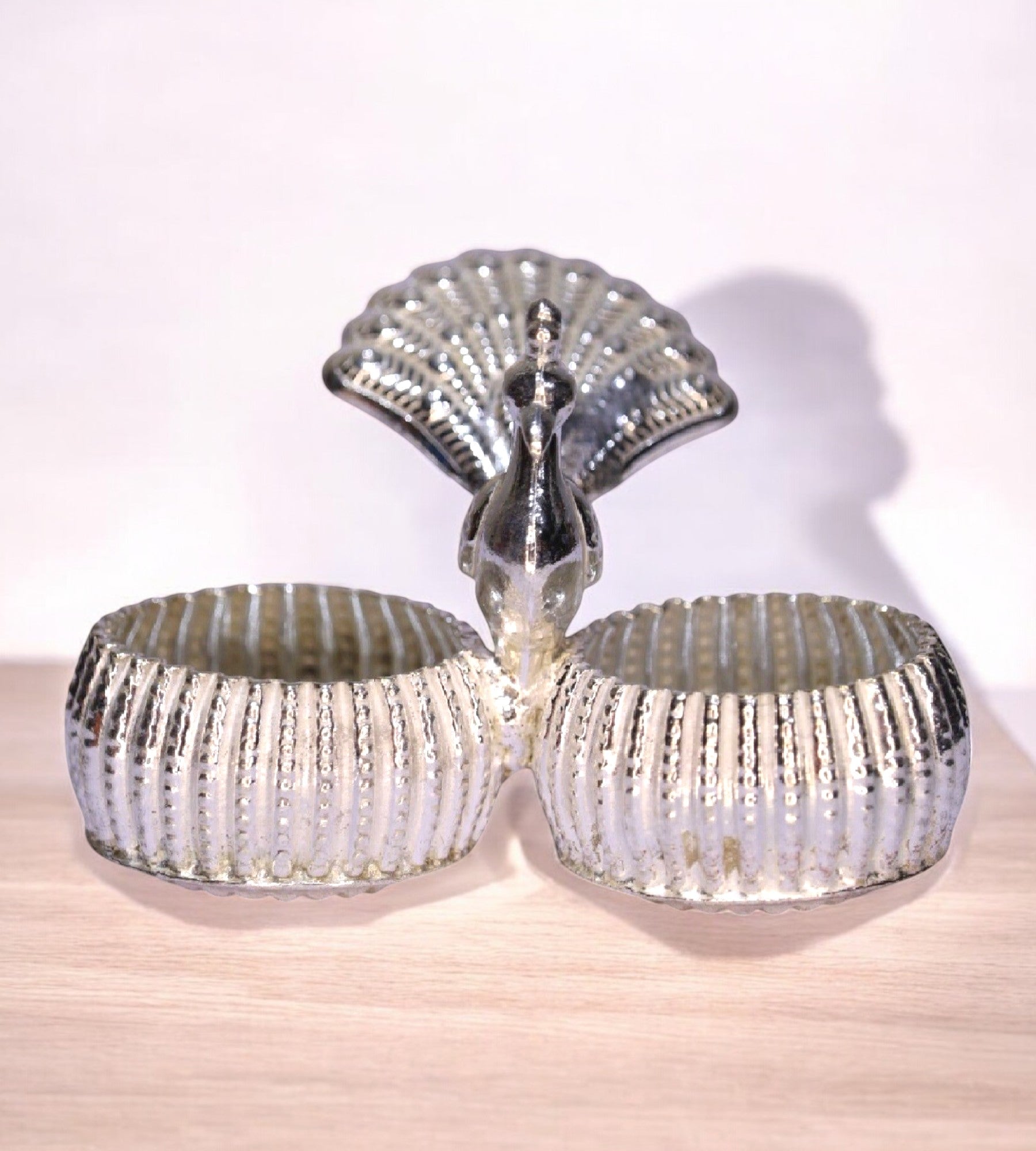 Sigaram Brass 2 Cup Panchwala Kum Kum Bharani For Home Pooja Decore K4673