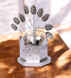 Sigaram Brass 4.5 Inch Hexangle Tulsi Plant For Hom Pooja Decore K4676