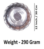 Sigaram 12 Inch Steel Design Plate Foe Home Pooja Decore K4678
