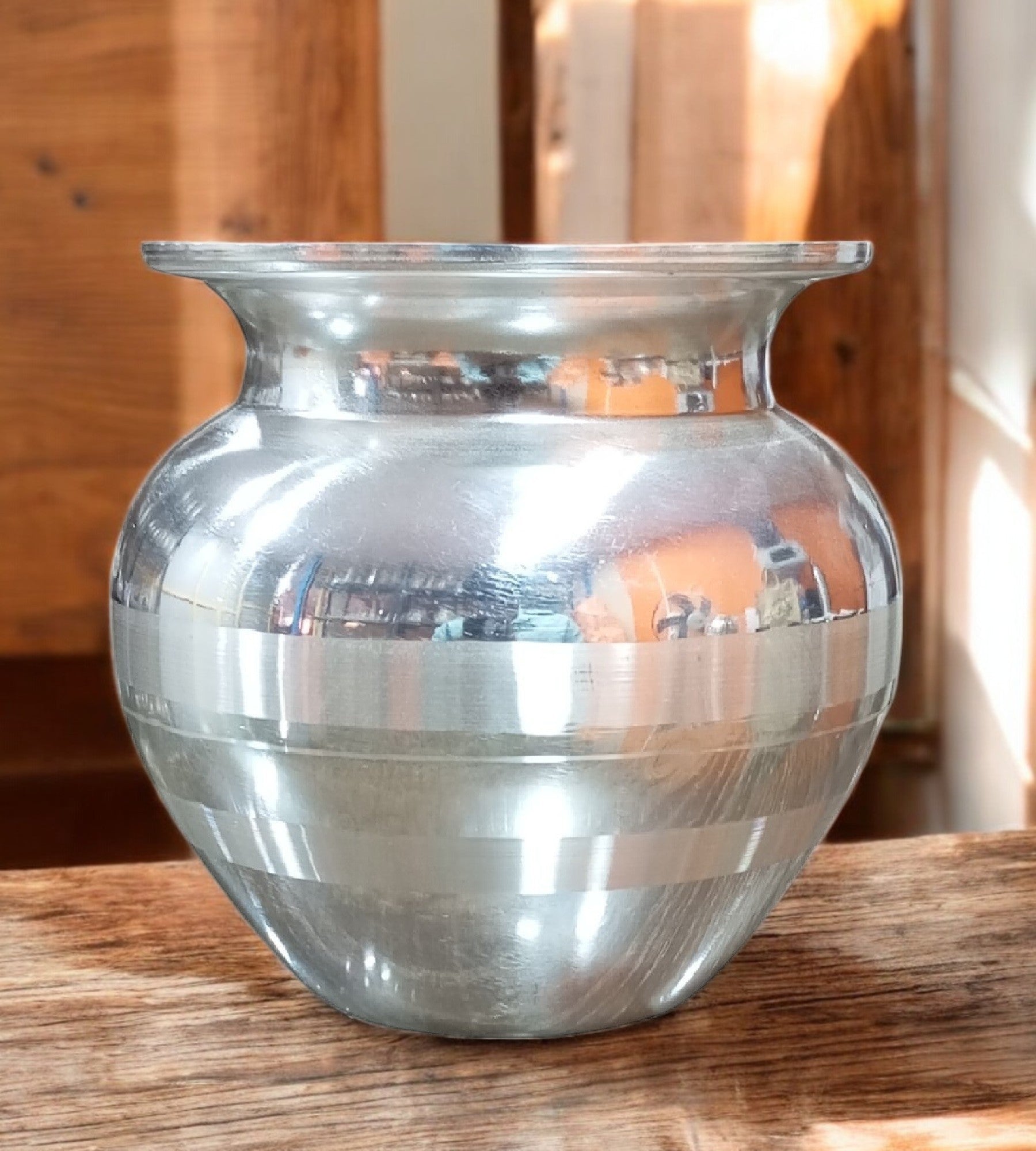 Sigaram 4 Inch Steel Kalash For Home Pooja Décor K4684
