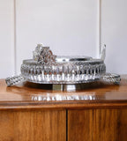Sigaram 10 Inch Metal Wedding Tray with Hand For Pooja Festival & Wedding Ceremany K4686